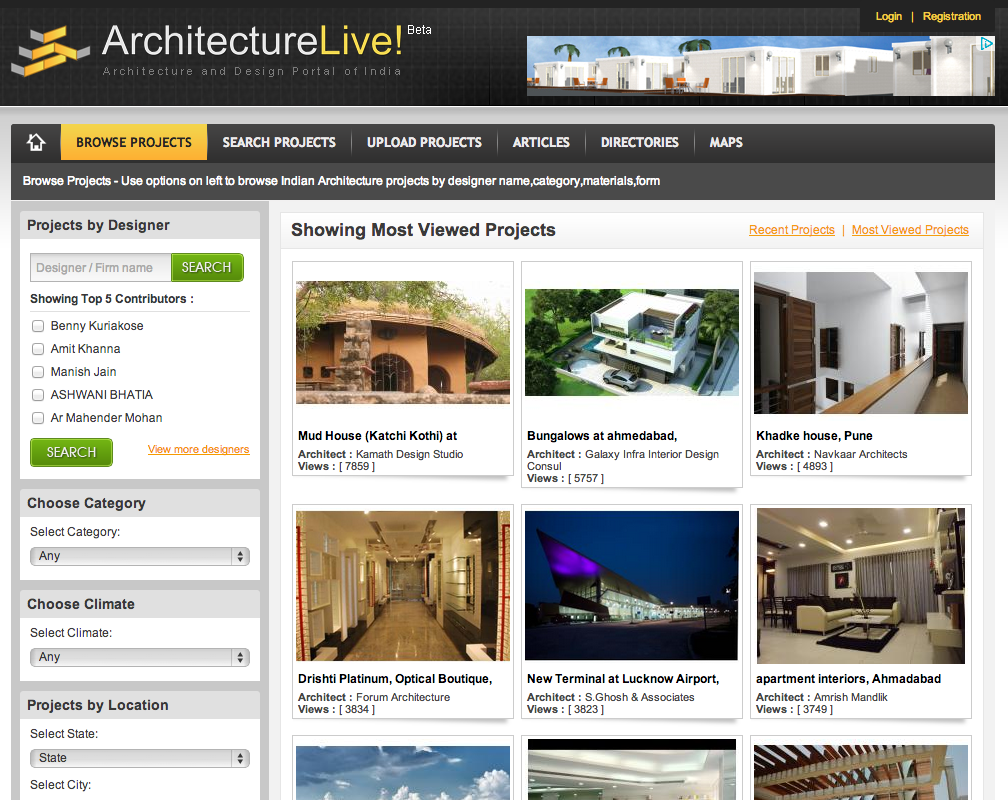 ArchitectureLive! - Most viewed Architectural Projects in India