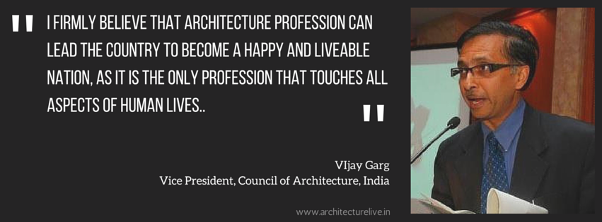 Vijay Garg, Council of Architecture