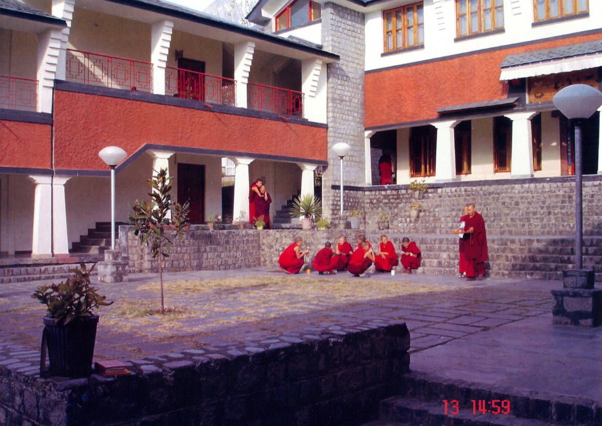 Dolma Ling Nunnery Courtyard