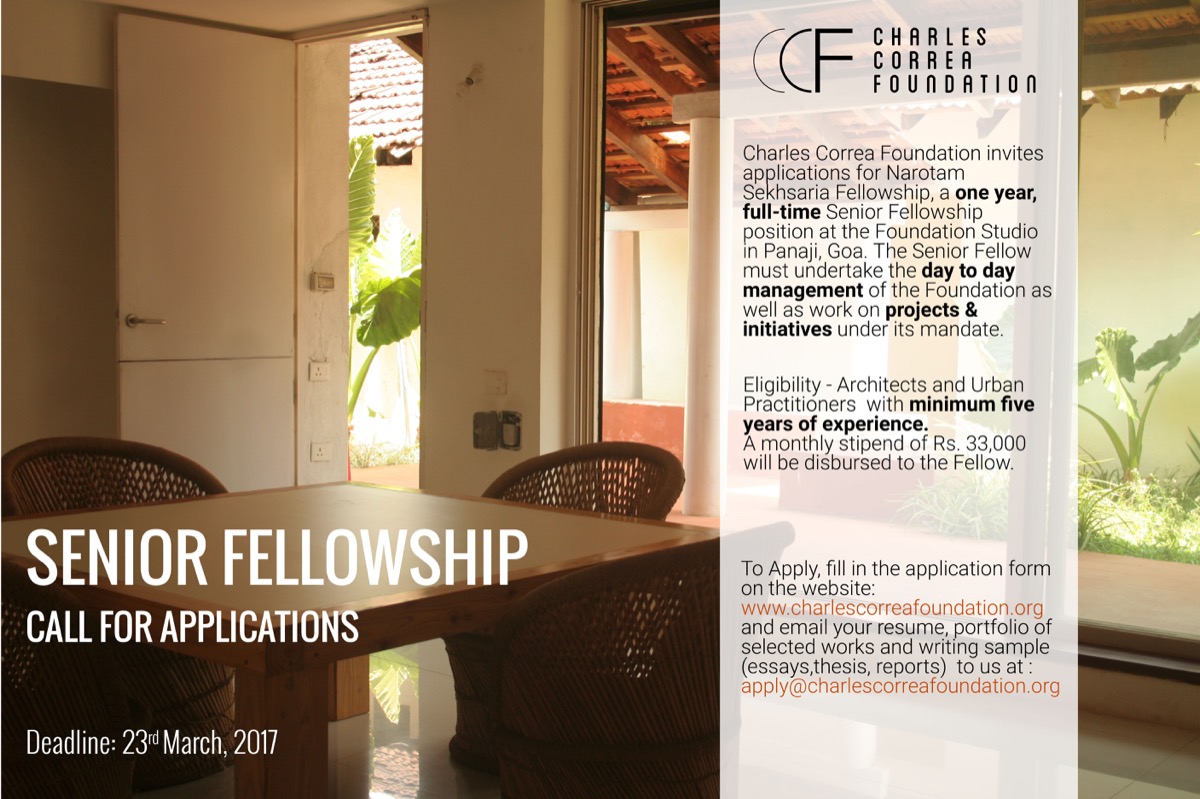 Fellowship at Charles Correa Foundation
