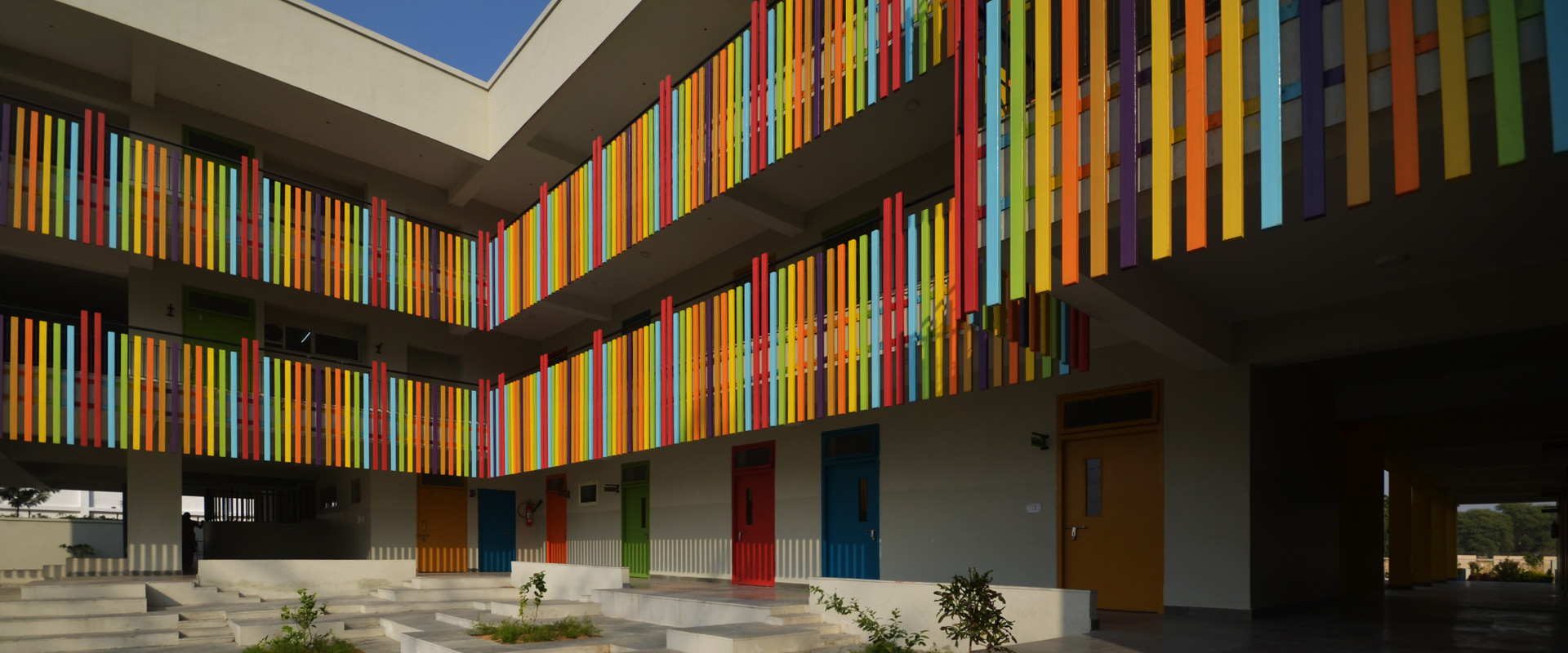 Modern Public School at Bhiwadi by AUM Architects