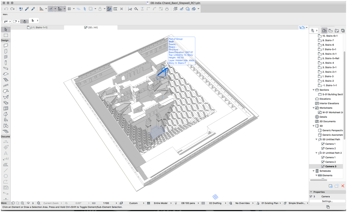 Chand Baori in ArchiCAD 21