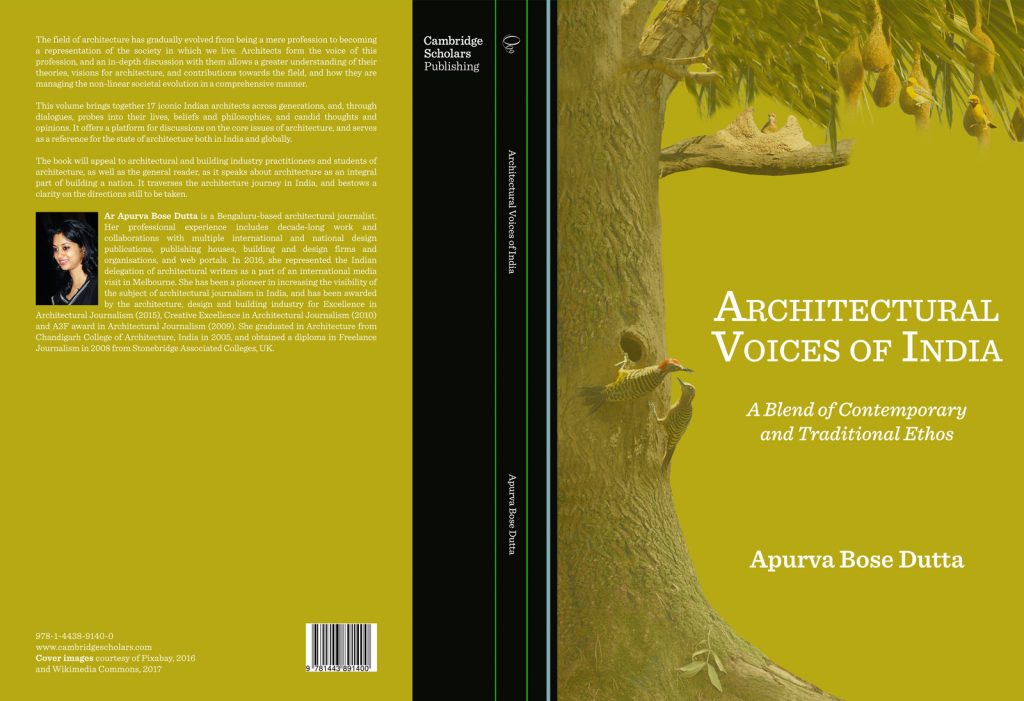 Book Announcement: Architectural Voices of India by Apurva Bose Dutta 1