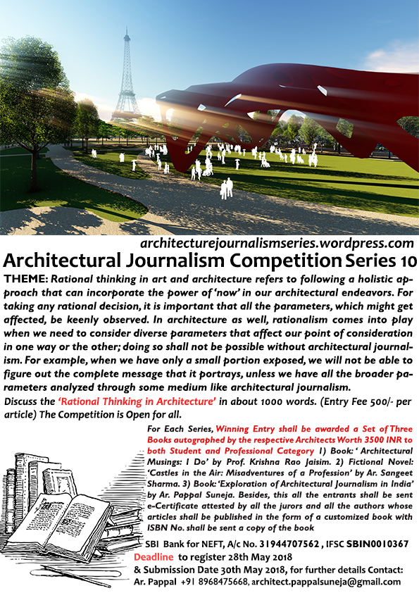 Architectural Journalism Competition Series, 2017-18 7