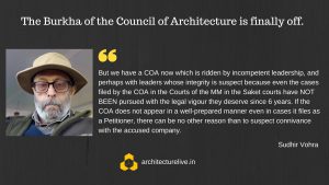 Council of Architecture - Sudhir Vohra