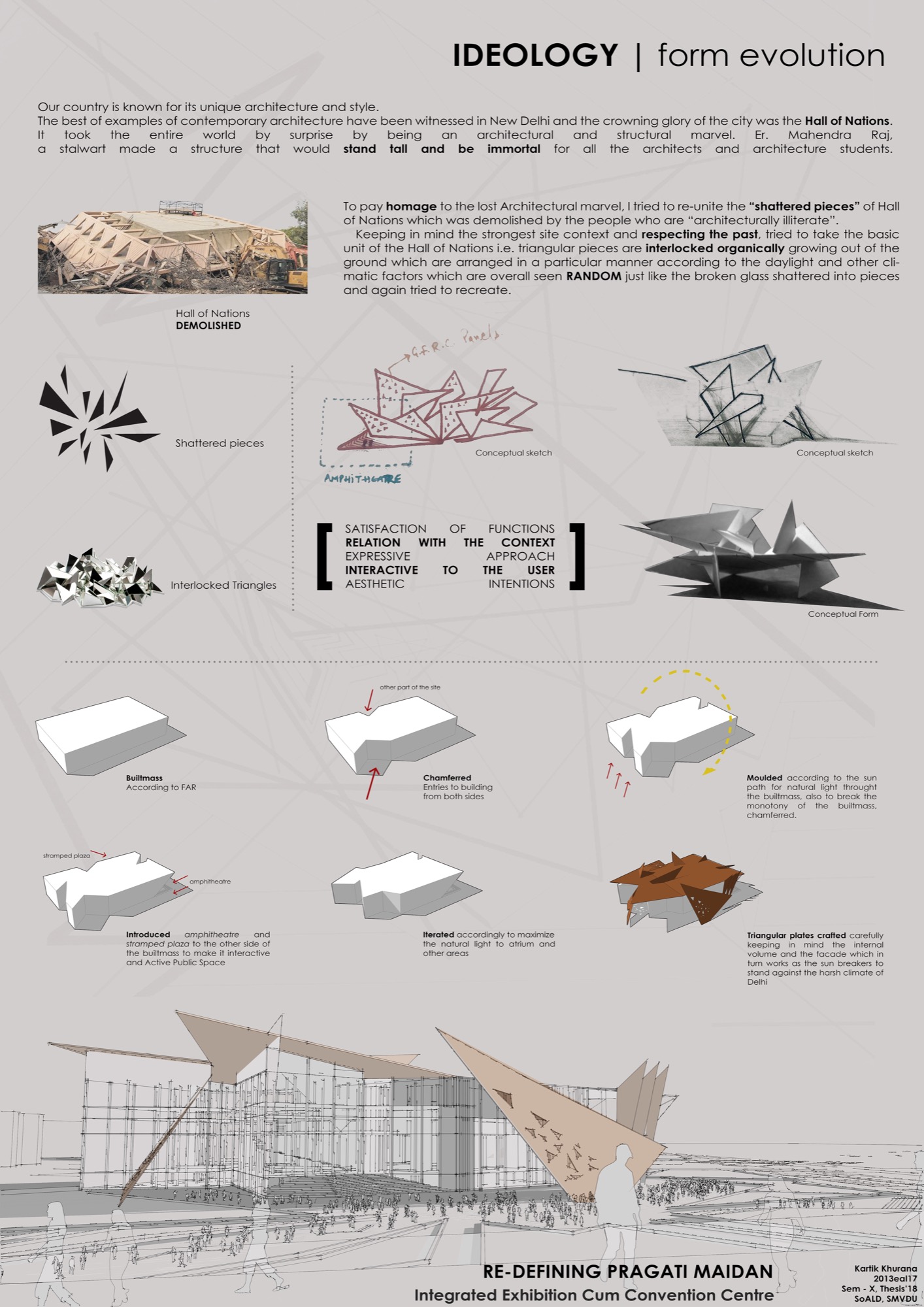 B.Arch Thesis: Redefining Pragati Maidan, International Convention Cum Exhibition Centre , by Kartik Khurana 10