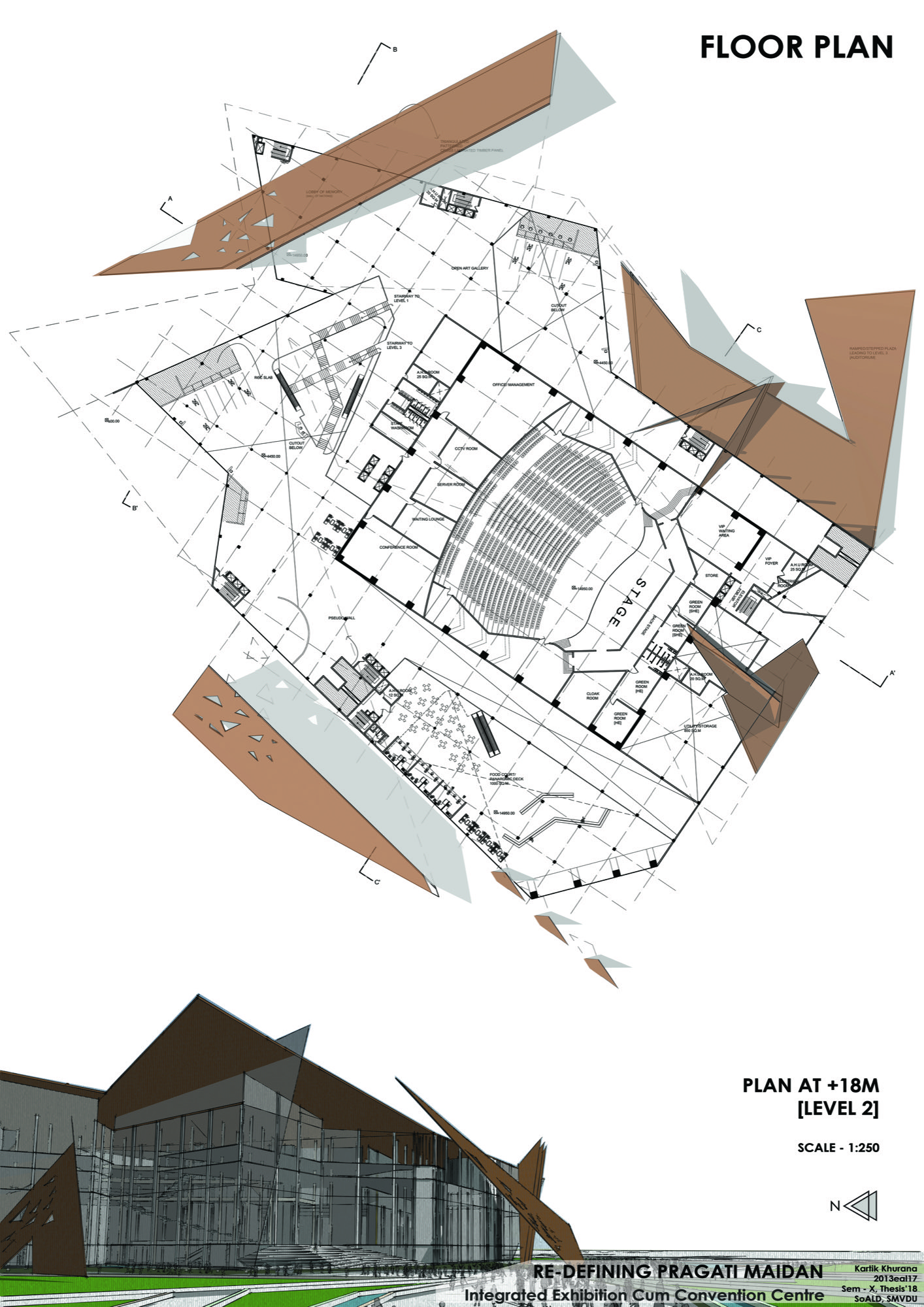 B.Arch Thesis: Redefining Pragati Maidan, International Convention Cum Exhibition Centre , by Kartik Khurana 16