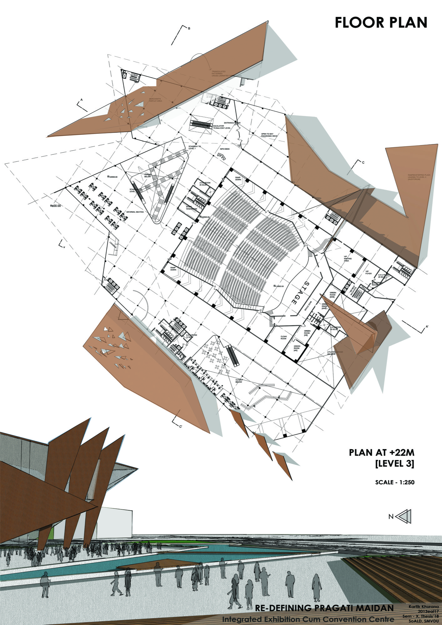 B.Arch Thesis: Redefining Pragati Maidan, International Convention Cum Exhibition Centre , by Kartik Khurana 18