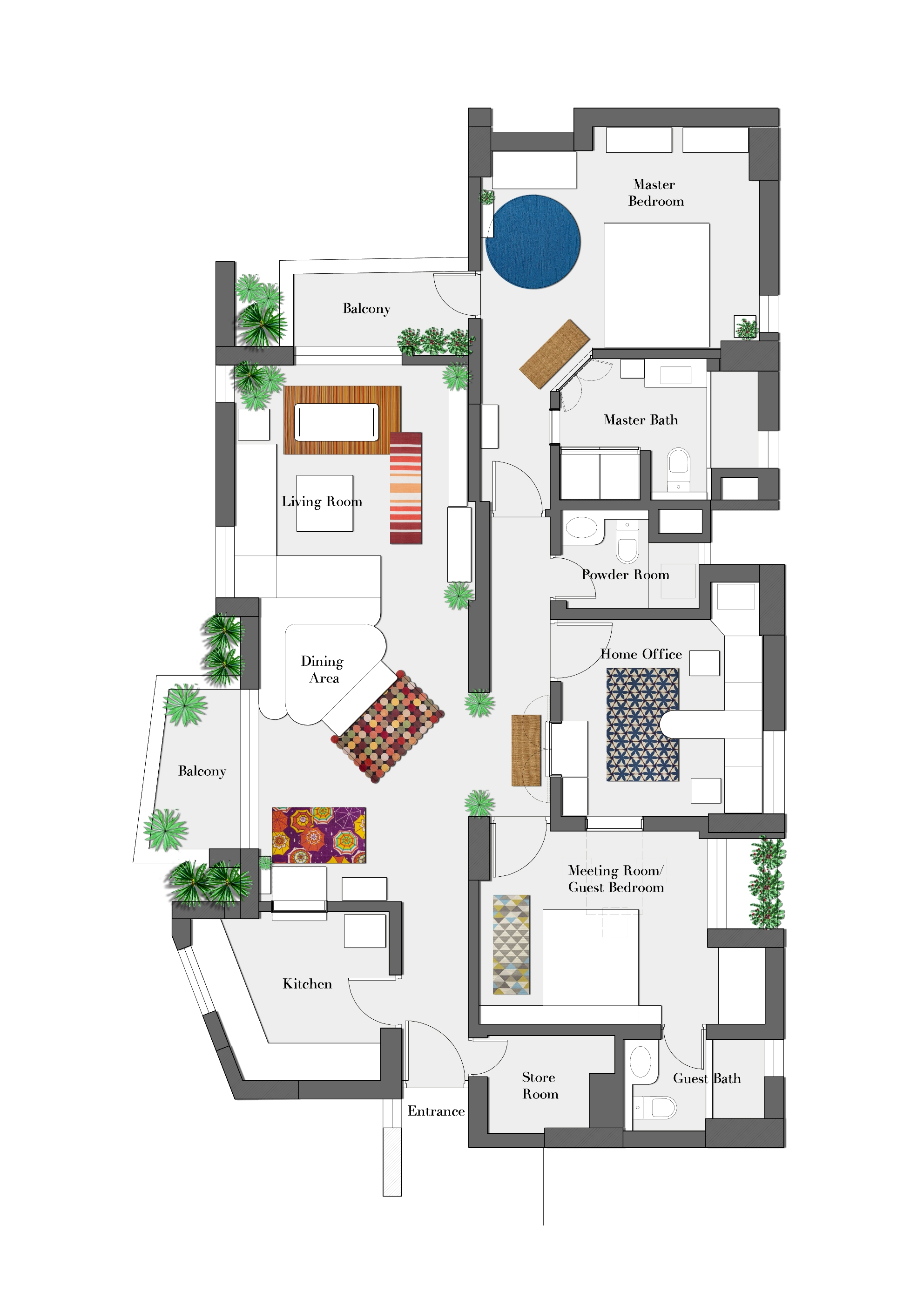 Home is where the heART is: Architects' Apartment at Greater NOIDA, by Layers Studios for Design and Architecture 11