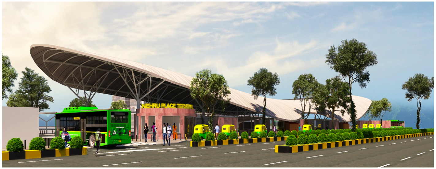 Nehru Place Bus Terminal Design - Space Matters