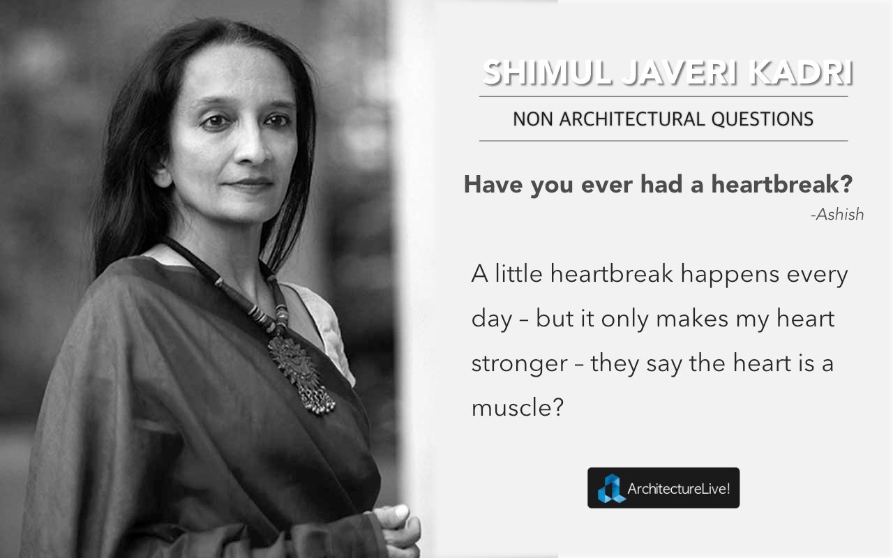 Shimul Javeri - Non-Architectural Questions