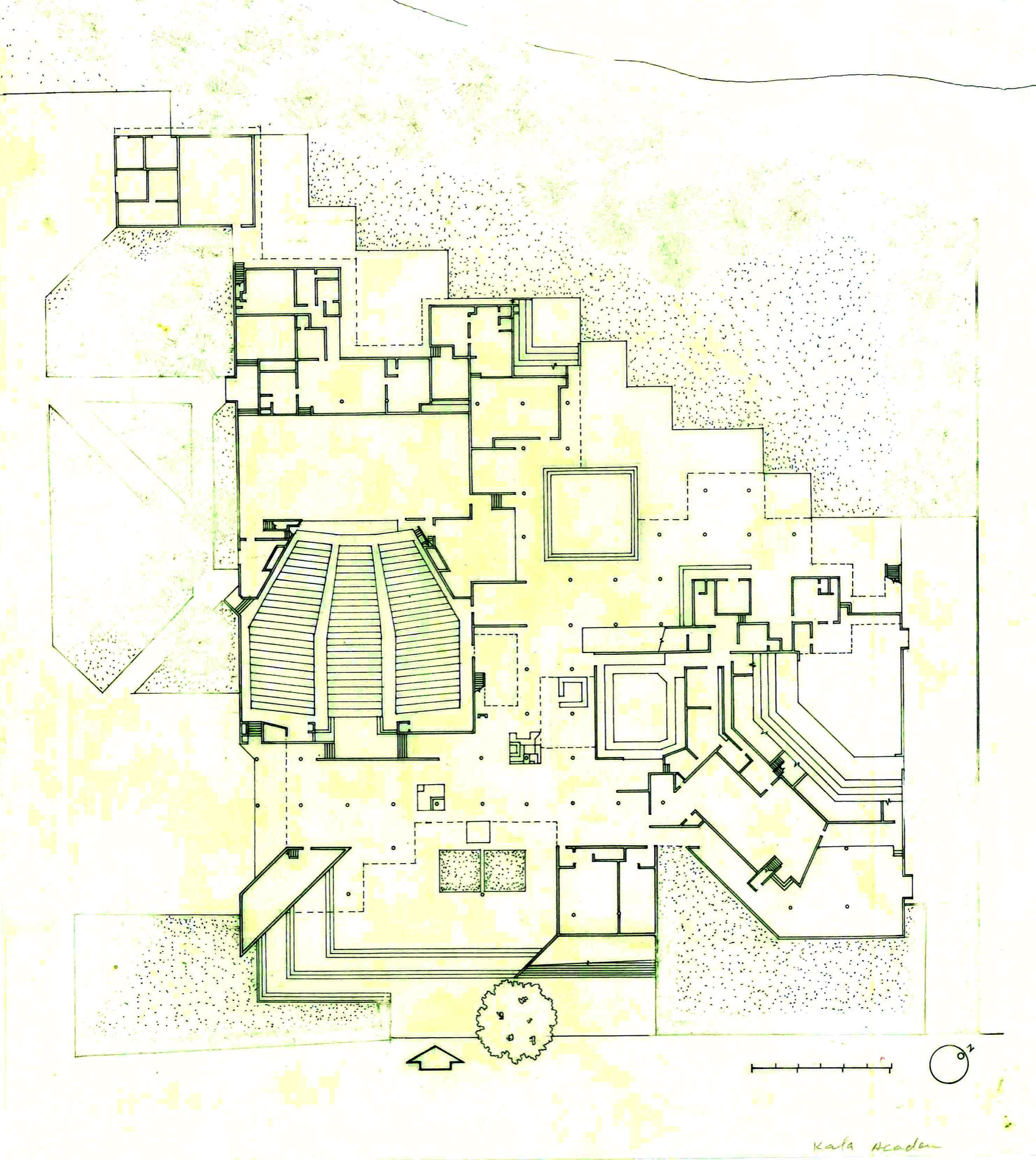 Kala Academy Plan - Charles Correa