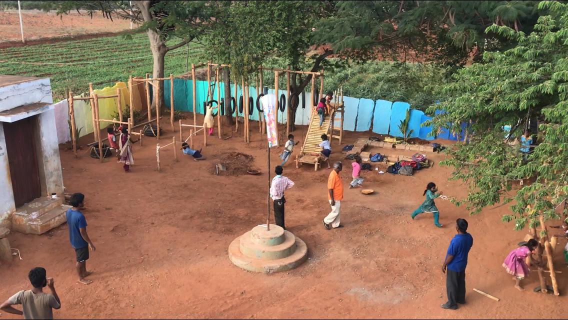 The Vernacular Playground in a remote village of Karanataka, by GrassrootED 13