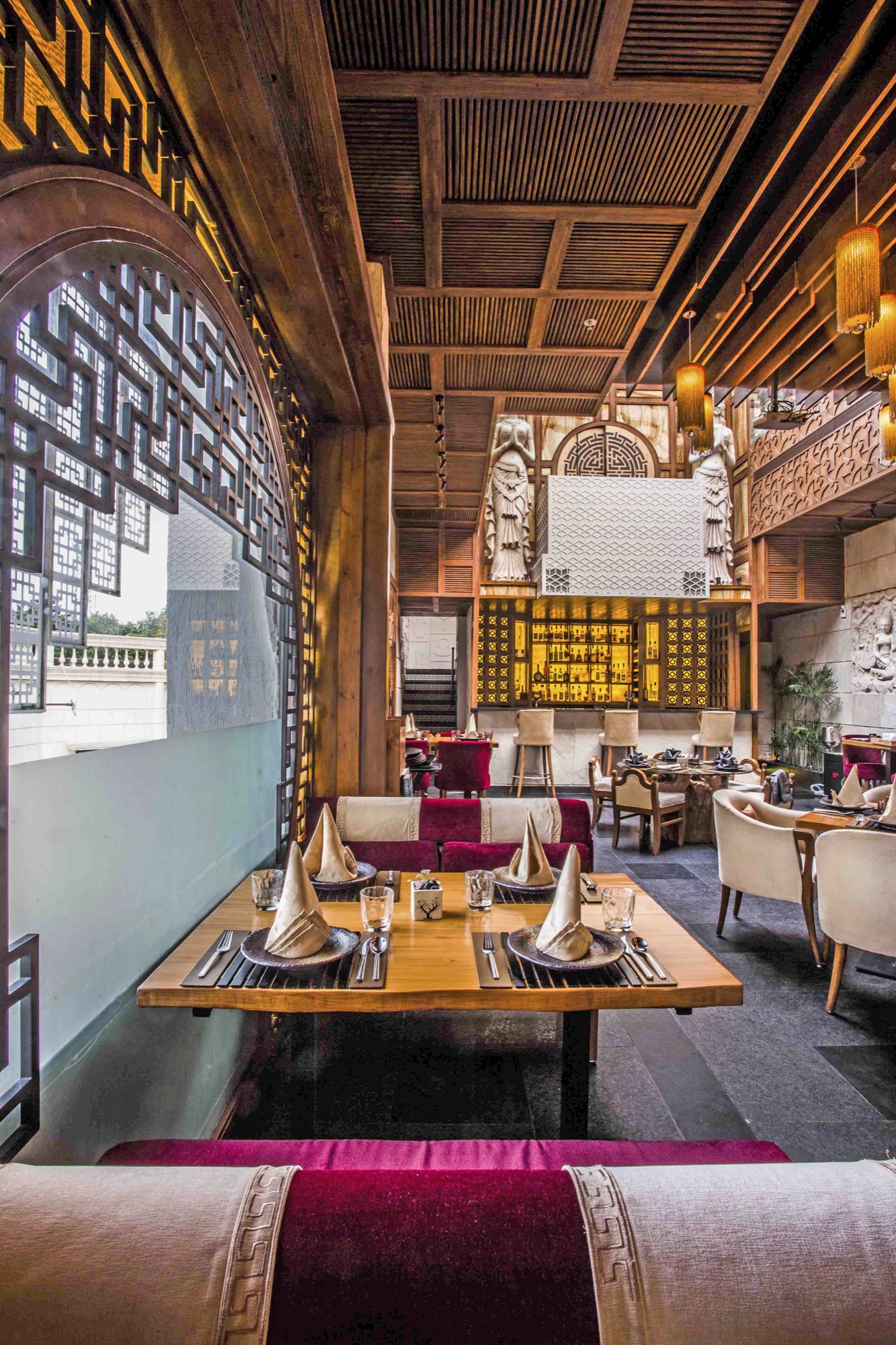 Best of Asia Village, Interior design for a restaurant at Delhi by Aspire Designs 7
