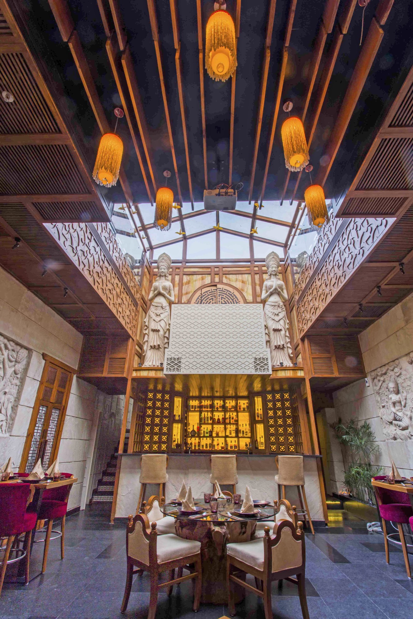 Best of Asia Village, Interior design for a restaurant at Delhi by Aspire Designs 9