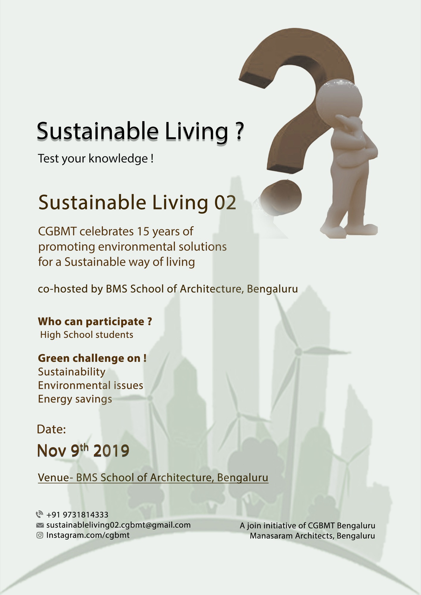 Sustainable Living-2, Event by Centre for Green Building Materials and Technology, Bangalore 19