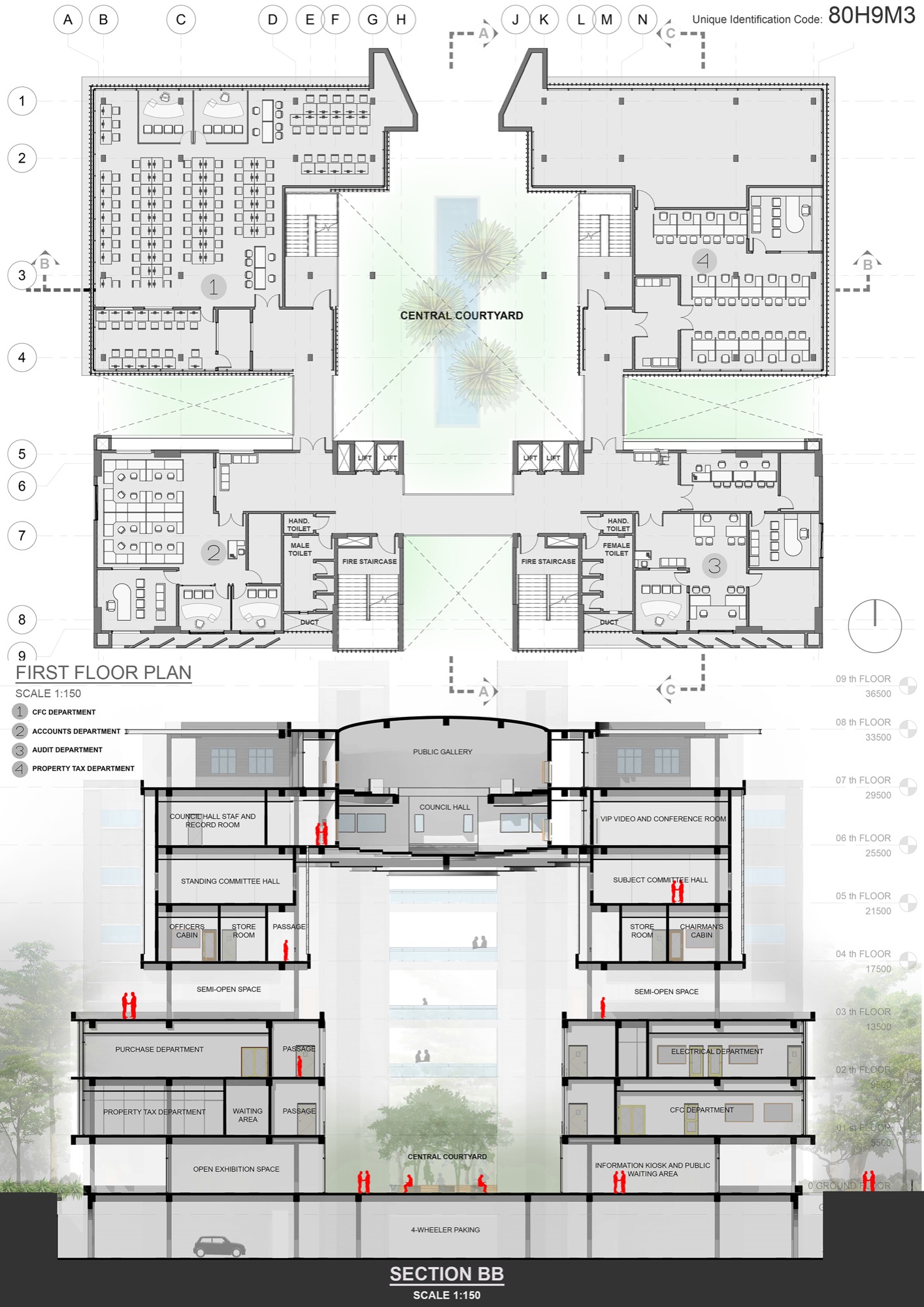 Satara Municipal Corporation, Shortlisted competition entry by Studio UD+AC 10