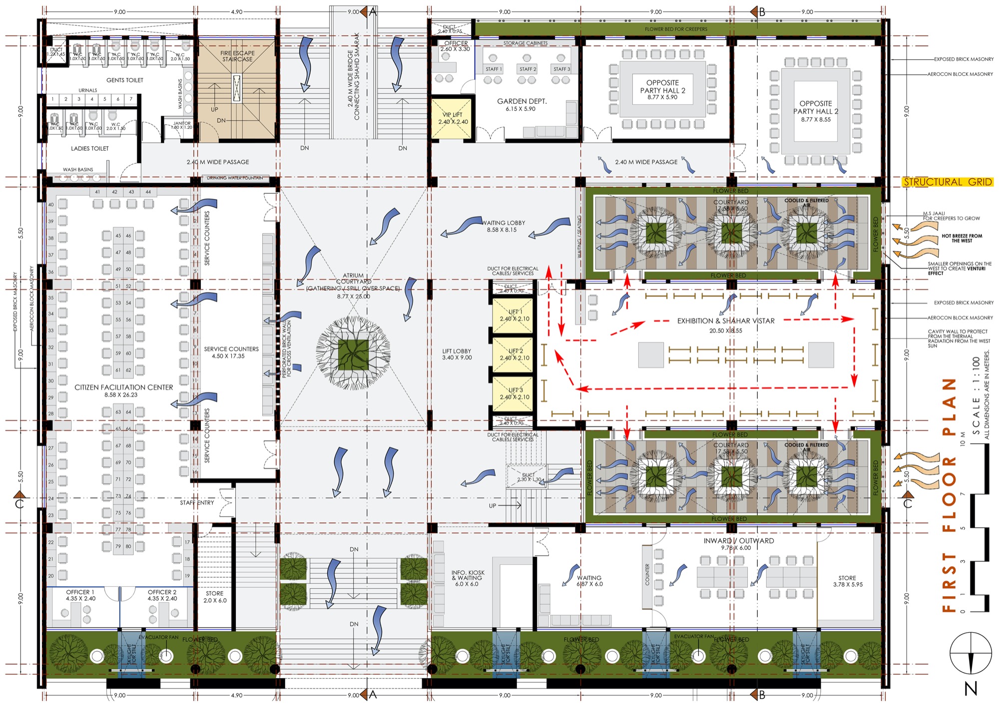 Satara Municipal Corporation, Competition Entry by KENARCH Architects, Pune 42
