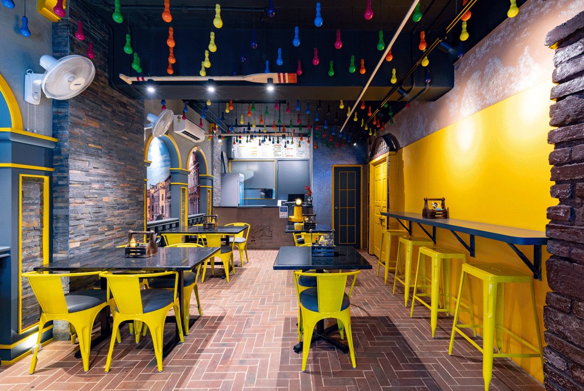 Café’s-cum-restaurants, at Jalandhar, Punjab, by Space Race Architects