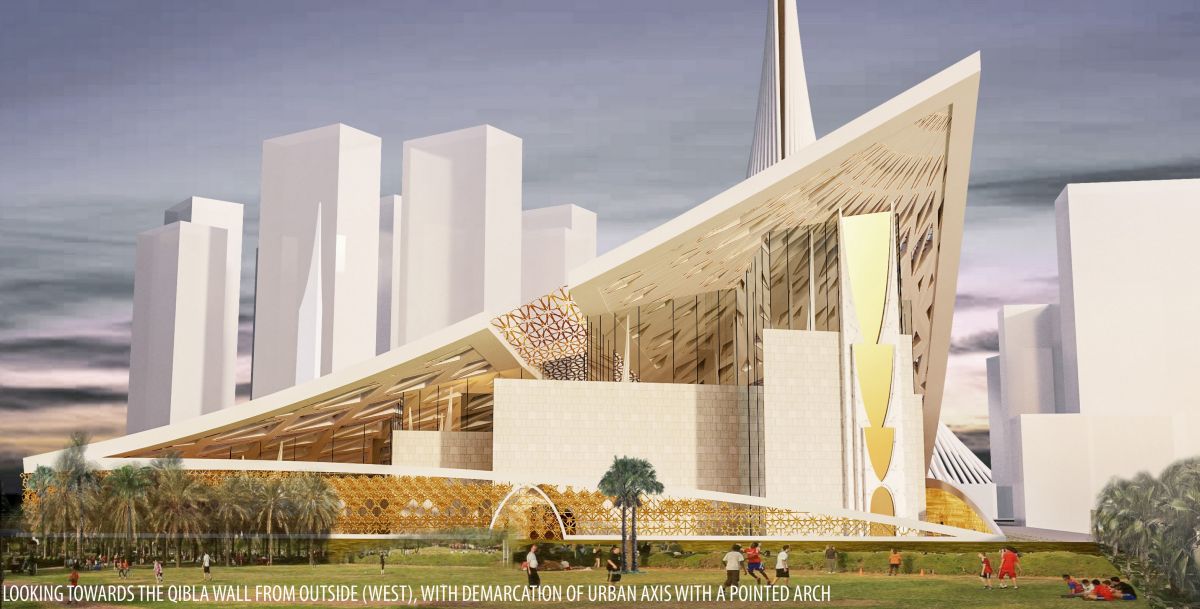 Iconic Mosque, at Dubai, by Design Plus Architects & rat[LAB] Studio.