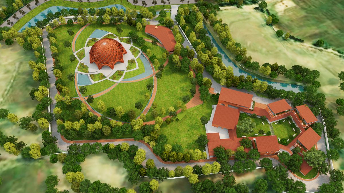 Baha'I Temple at Bihar, an award winning proposal by Spacematters 1