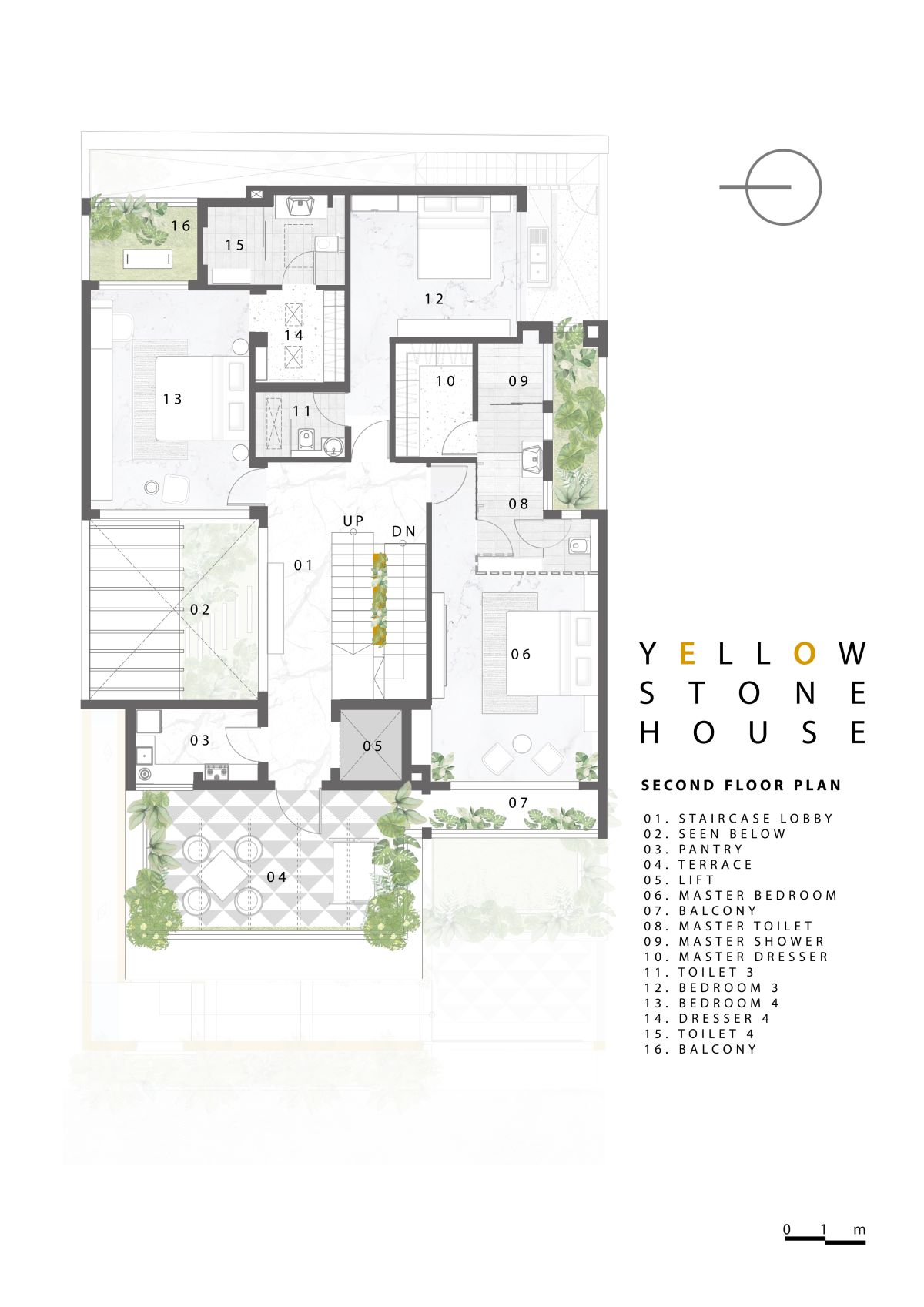 Yellow Stone House, at Indore, by Span Architects 62