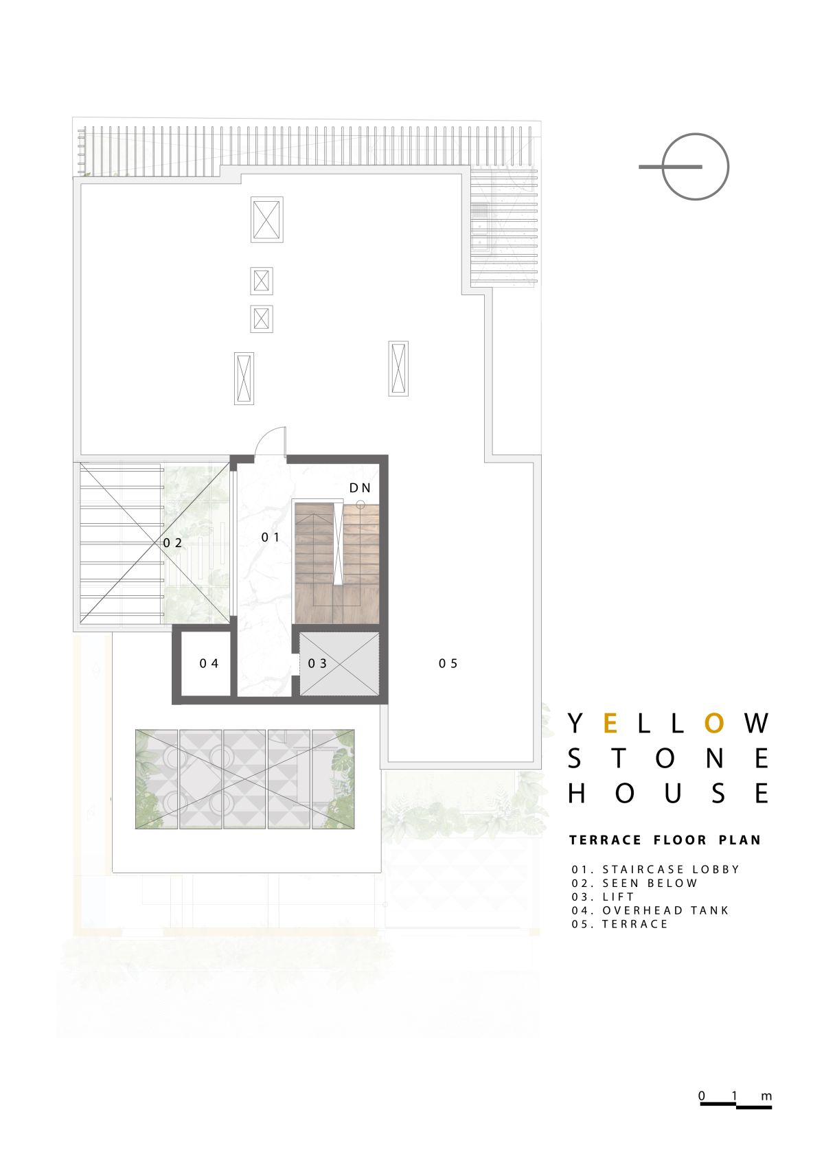 Yellow Stone House, at Indore, by Span Architects 64