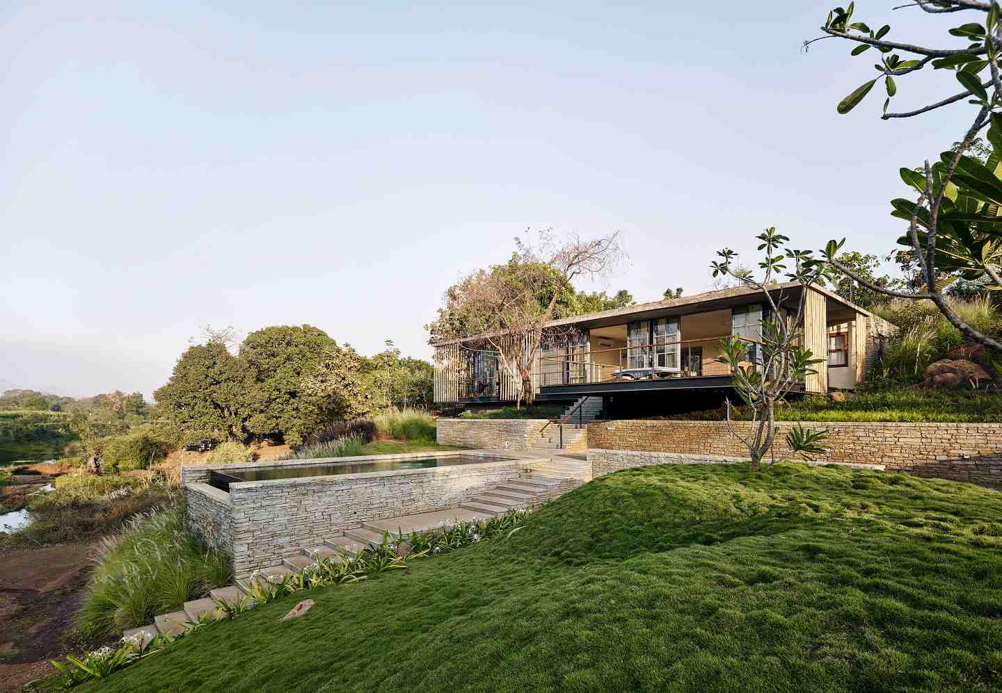 The Riparian House, at Karjat, Maharasthra, by Architecture Brio 19