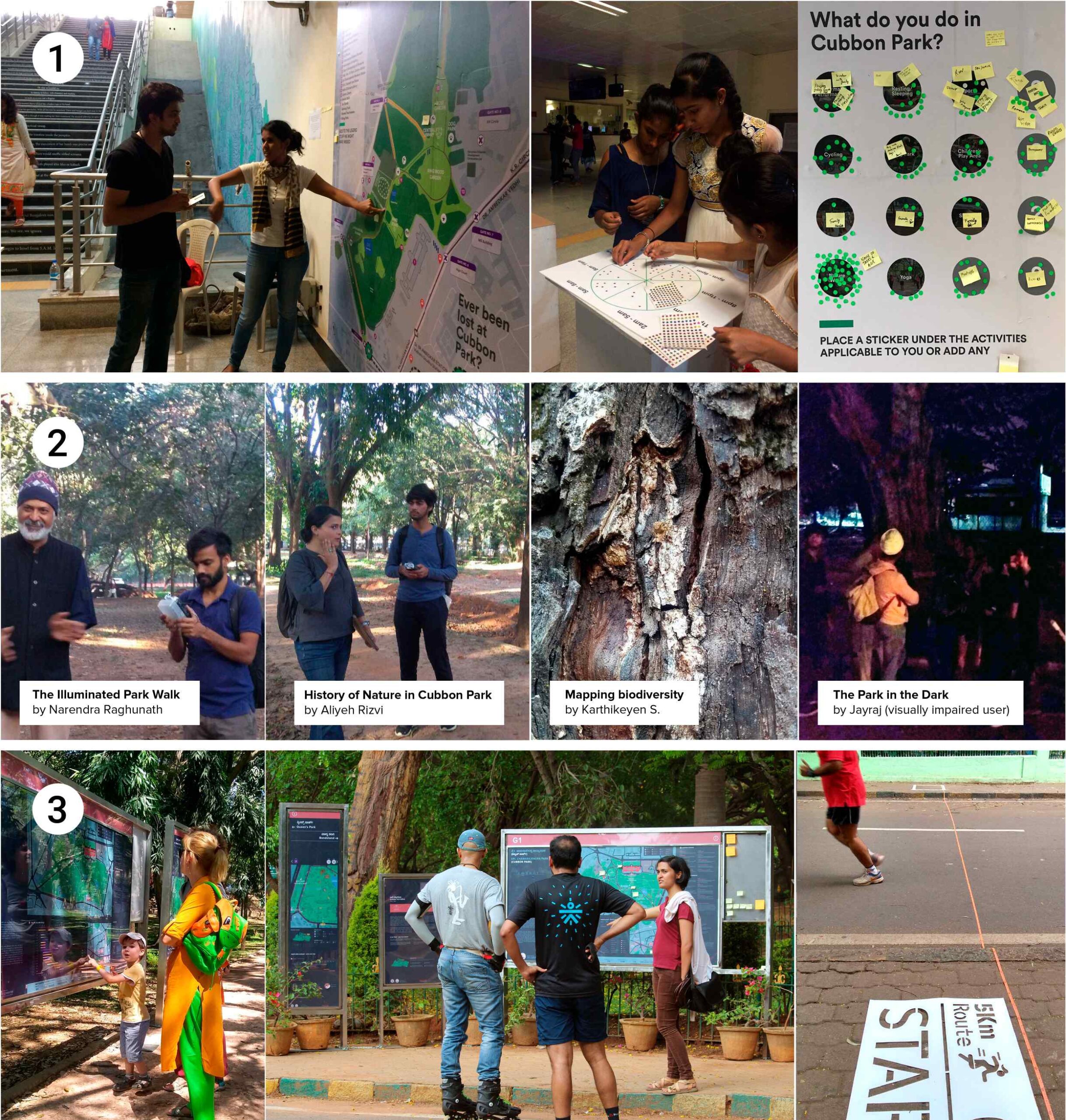 Way-finding and information signage at Cubbon Park, at Bengaluru by Sensing Local 5