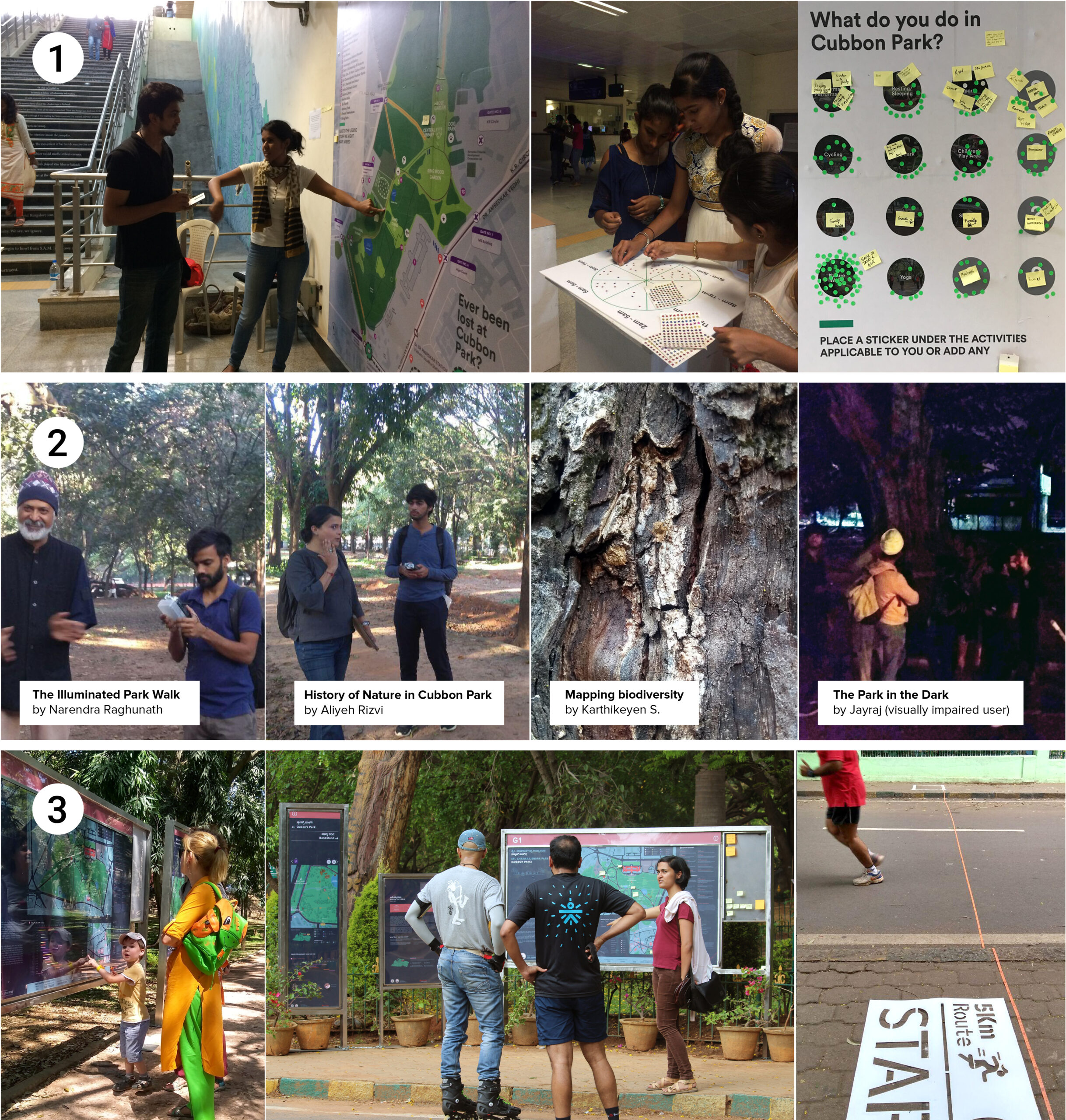 Way-finding and information signage at Cubbon Park, at Bengaluru by Sensing Local 7