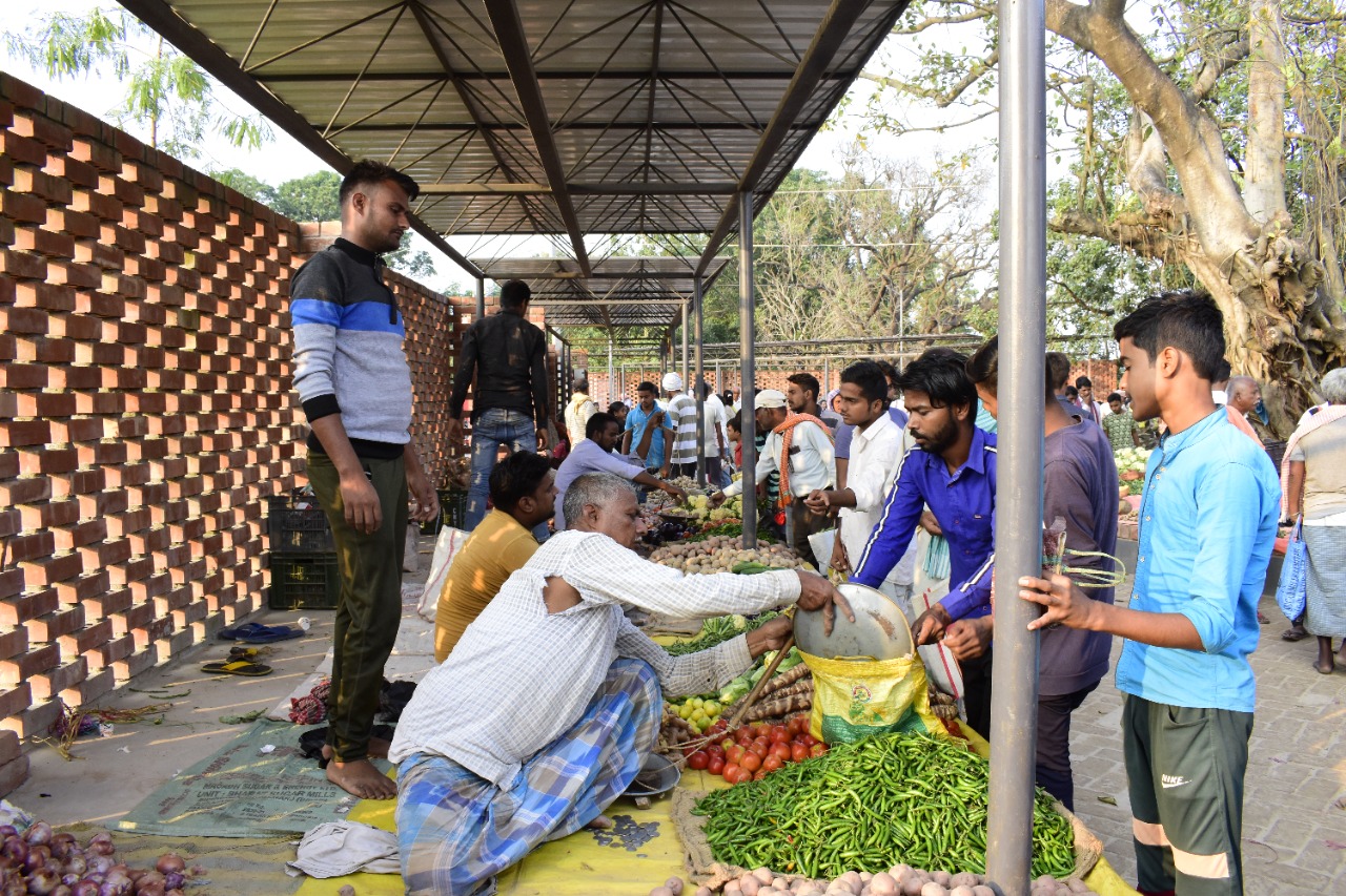 Narindrapur Market, at Siwan, Bihar, by Studio Matter - ArchitectureLive!