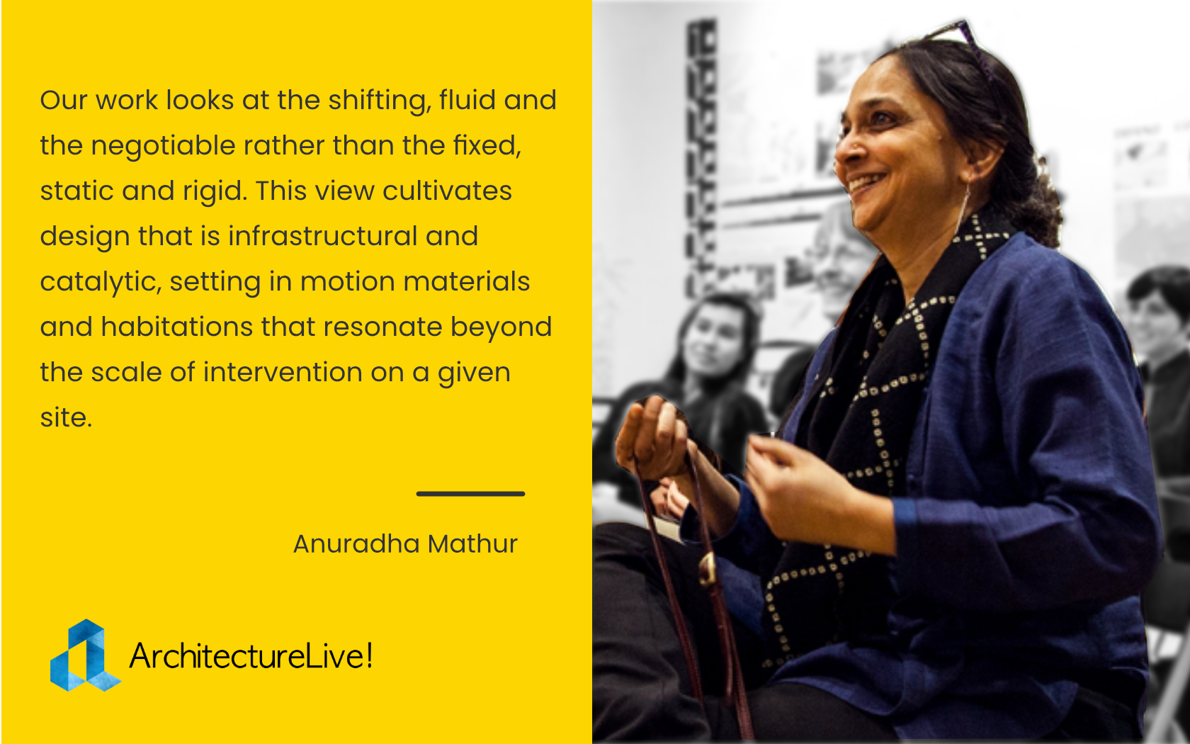 Quote by Landscape Architect Anuradha Mathur