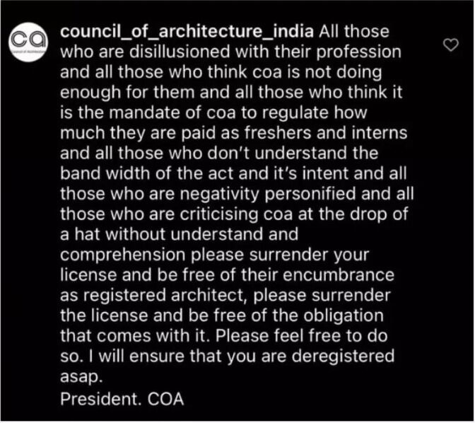Whither the Council of Architecture? - Prem Chandavarkar on the CoA President Habeeb Khan's tenure 1