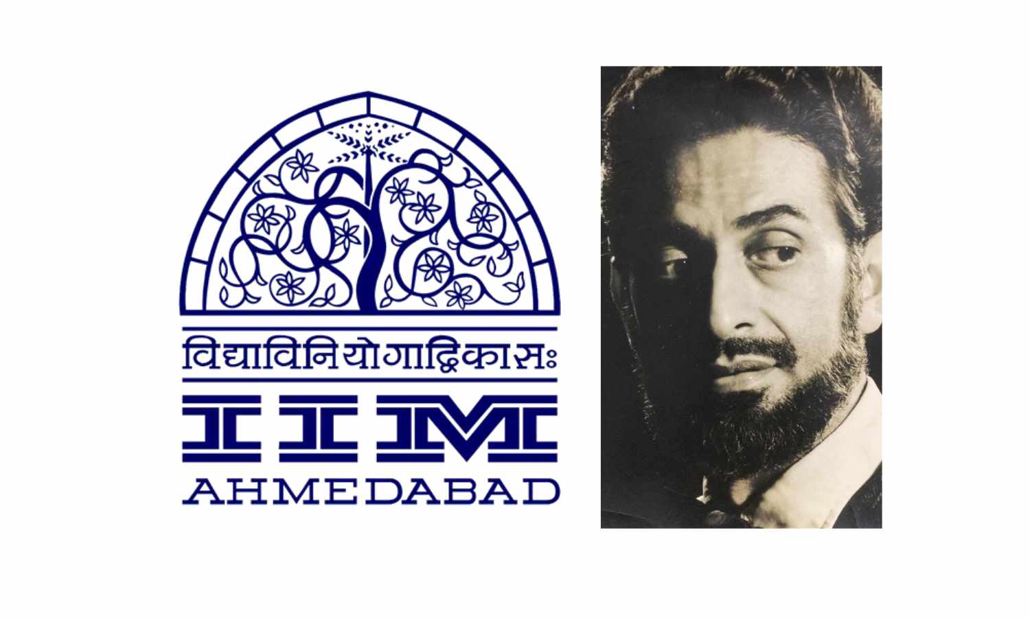 IIM A Logo and its creator Hasan Taj
