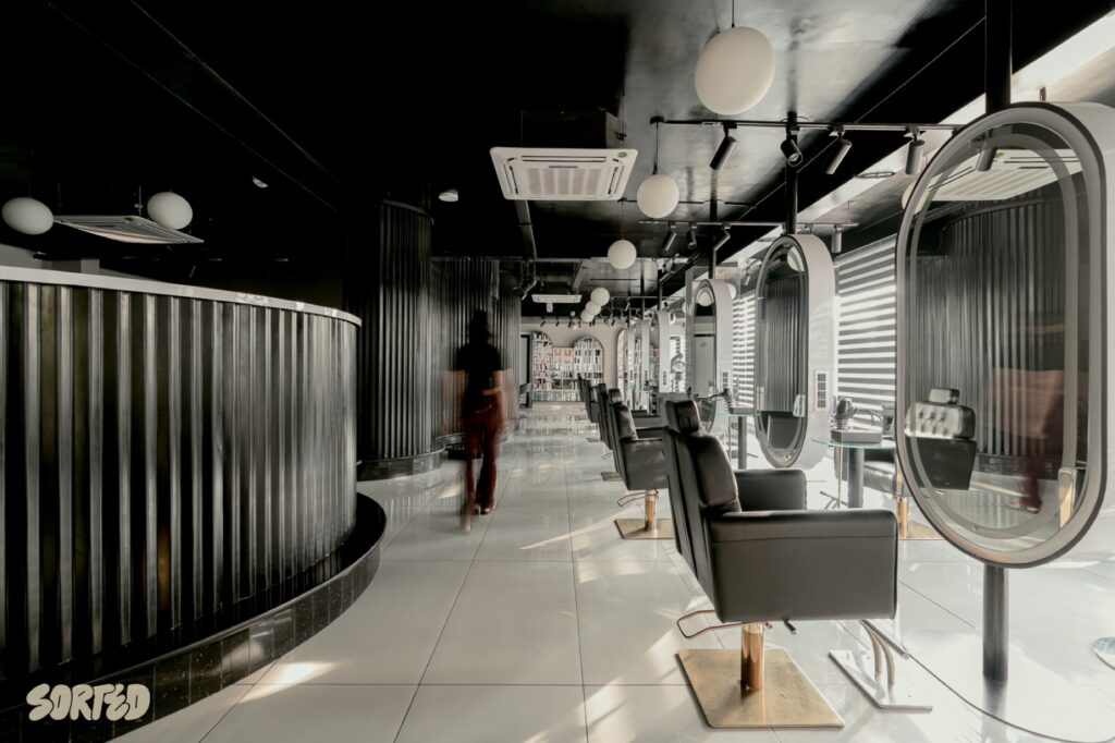 Fluidity and Functionality: A Tour of Studio Sorted's TONI&GUY Salon Design 1