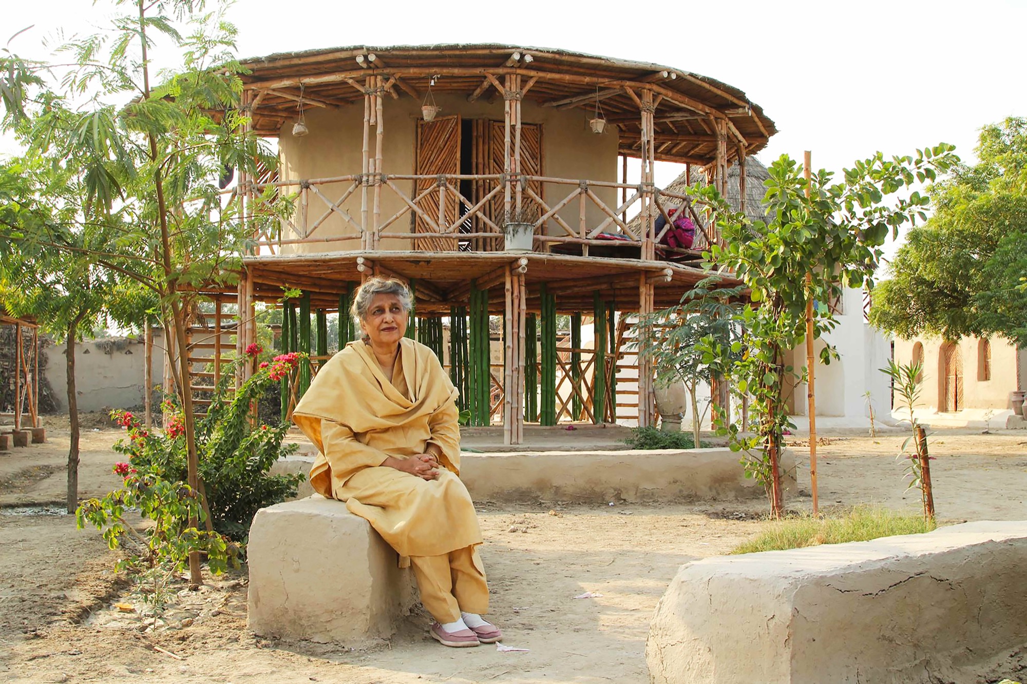 Yasmin Lari at Zero Carbon Women Centre Source: Heritage Foundation of Pakistan