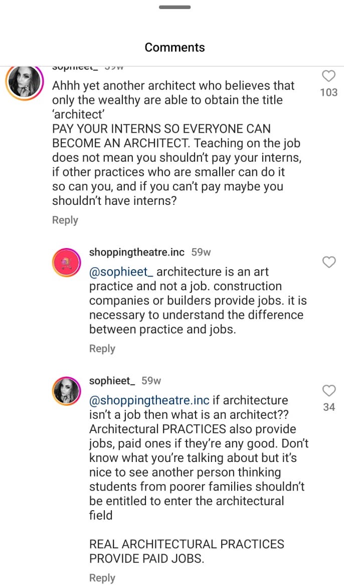 We do not pay our interns, because we are an alternate architecture practice. - Vinu Daniel, WALLMAKERS 3