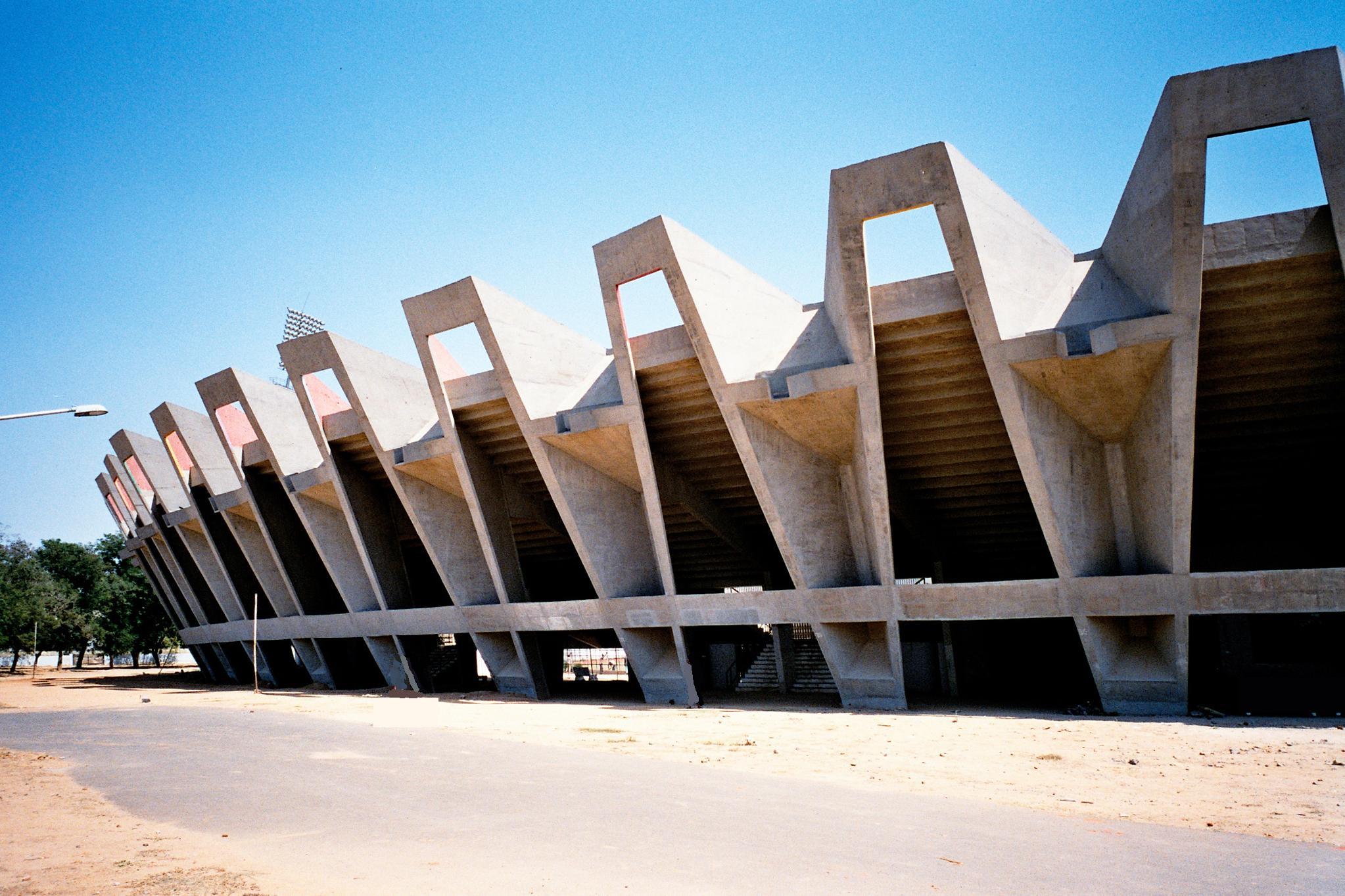 Sardar Vallabhbhai Patel Stadium, designed by Charles Correa