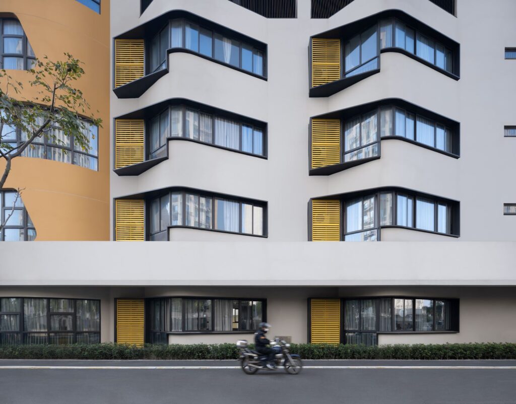 Façade of Chonggu Experimental School, Qingpu, by BAU (Brearley Architects + Urbanists). Photograph clicked by INNSImages