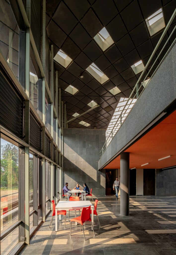 Interior View of National Institute of Water Sports, Goa, by M:OFA Studio. Photograph by Vinay Panjwani