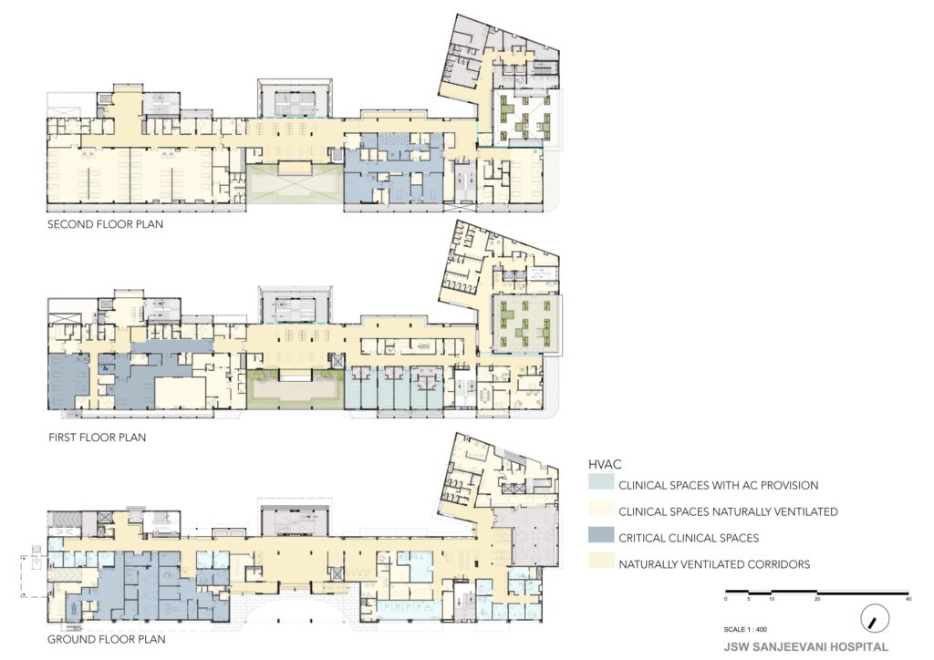 HVAC, JSW Sanjeevani Multispeciality Hospital, Dolvi, Maharashtra, by SJK Architects