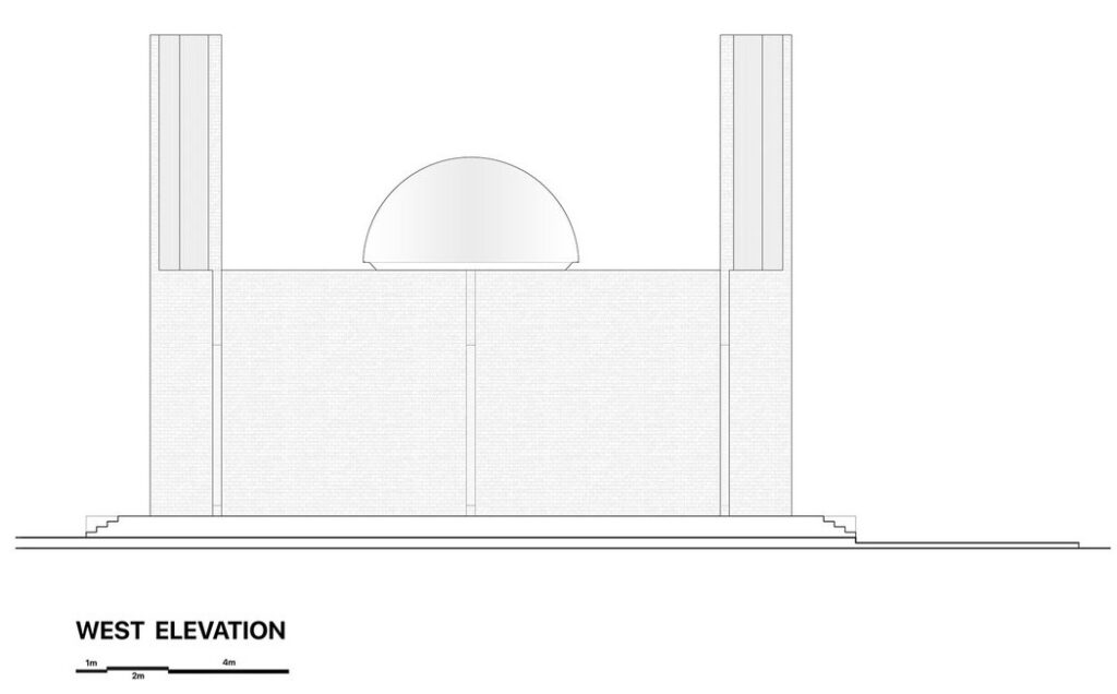 West Elevation, Bait-Ur-Raiyan Mosque, Madaripur, Bangladesh, by Cubeinside