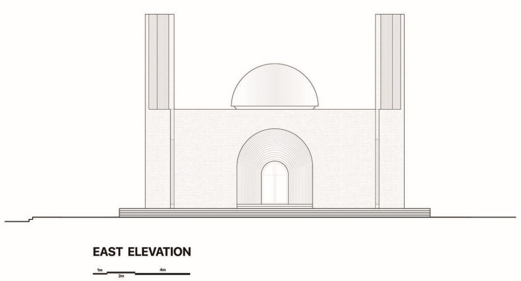 East elevation, Bait-Ur-Raiyan Mosque, Madaripur, Bangladesh, by Cubeinside