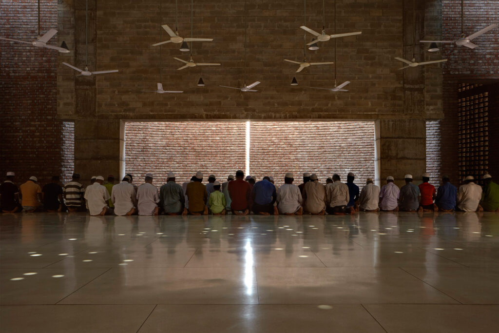 Bait ur Rouf Jame Mosque, Dhaka, Bangladesh, by Marina Tabassum Architects. Photograph by Rajesh Vora