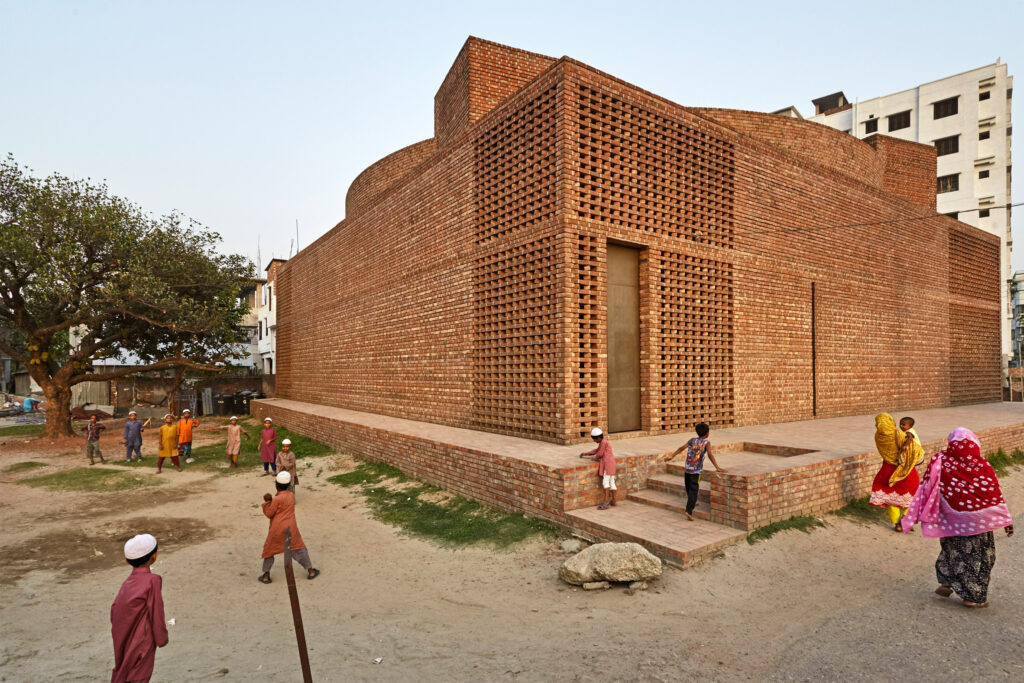 Bait ur Rouf Jame Mosque, Dhaka, Bangladesh, by Marina Tabassum Architects. Photograph by Rajesh Vora