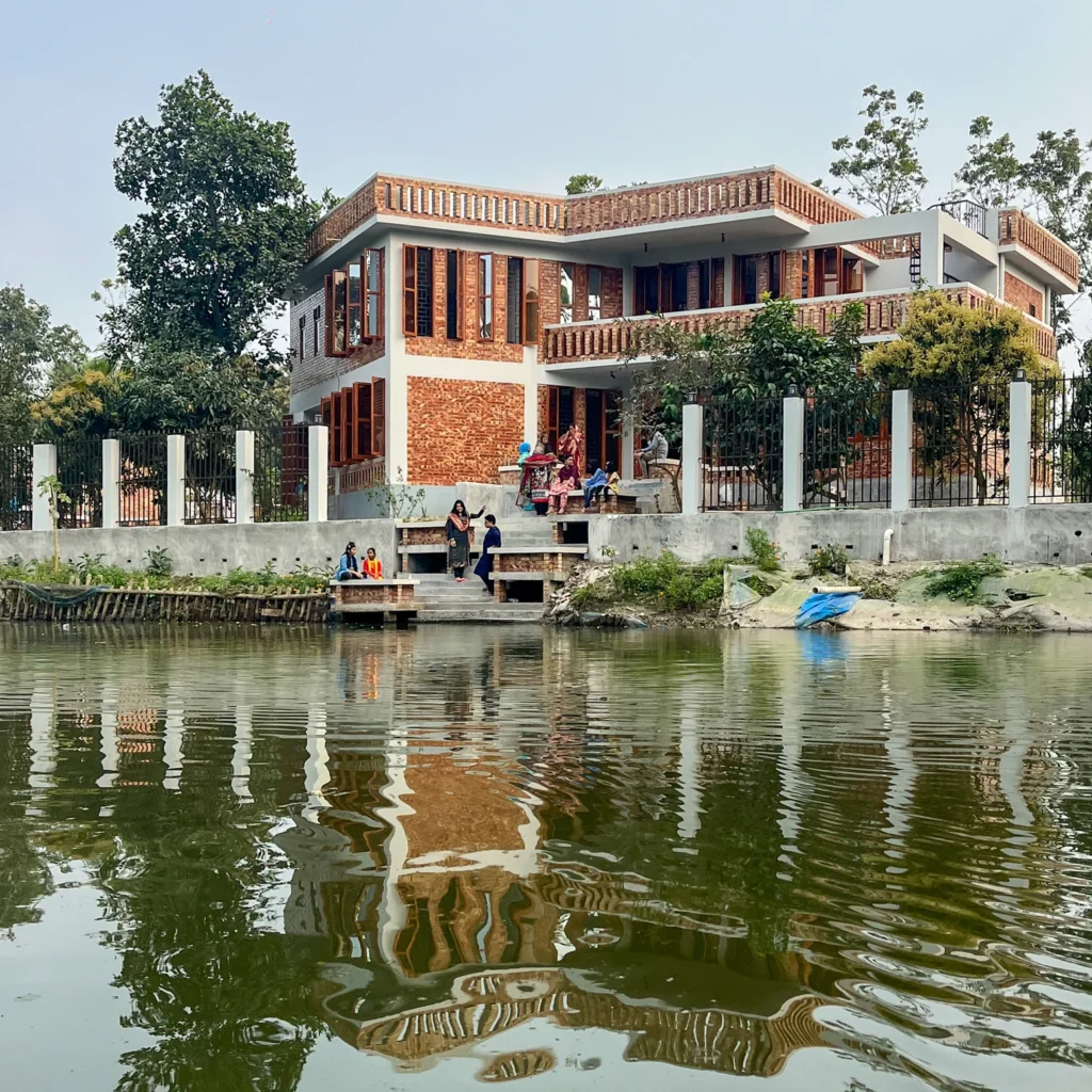 Exterior, Hawladar Bari, Shibchar, Bangladesh, by Maruf Raihan.Works. Photograph by Maruf Raihan