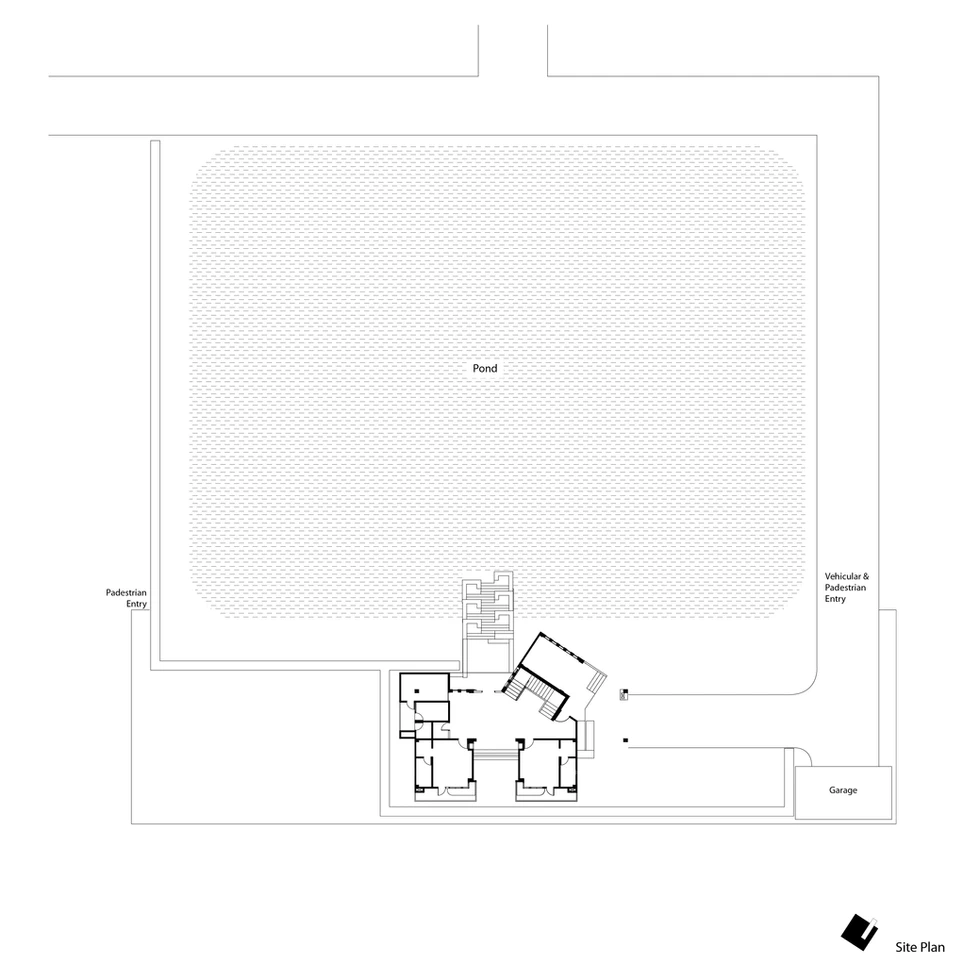 Site Plan, Hawladar Bari, Shibchar, Bangladesh, by Maruf Raihan.Works. 