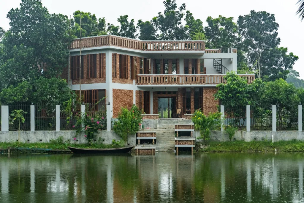 Exterior, Hawladar Bari, Shibchar, Bangladesh, by Maruf Raihan.Works. Photograph by Maruf Raihan