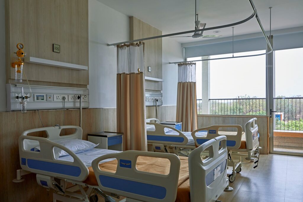 JSW Sanjeevani Multispeciality Hospital, Dolvi, Maharashtra, by SJK Architects © Rajesh Vora