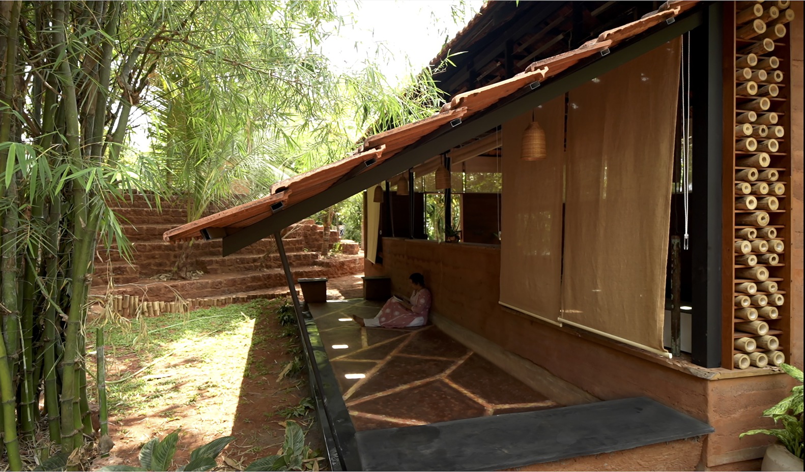 Exterior. Shwasam Multipurpose Hall, Aliparamba, Kerala, by ShriAbodes. Photographs: Jino Sam